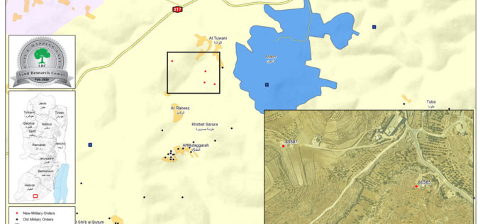Demolition notices for rooms and agricultural facilities in At-Tawani village – East Yatta / South Hebron