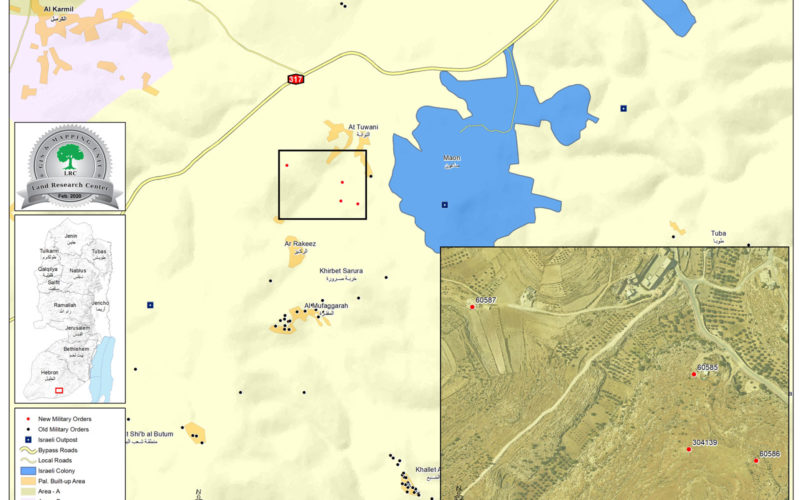 Demolition notices for rooms and agricultural facilities in At-Tawani village – East Yatta / South Hebron
