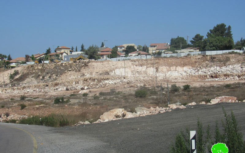 The Israeli Occupation Open a New Colonial Road South “Kiryat Netafim” / Salfit governorate