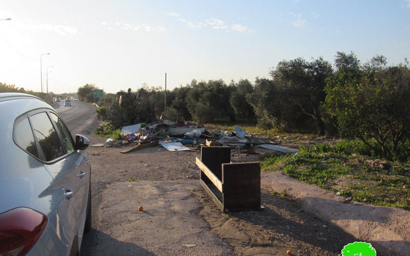 Demolishing a Market Stall in An-Nabi Elyas / Qalqliya governorate