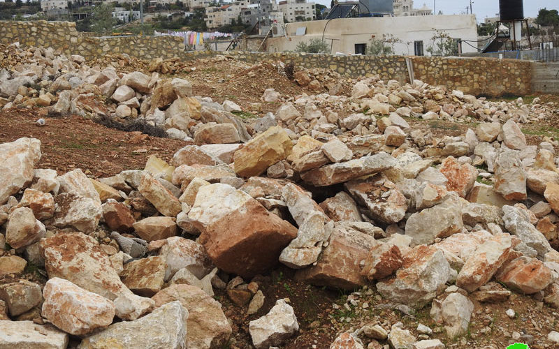 Ravaging a plot in Bettir town / Bethlehem governorate