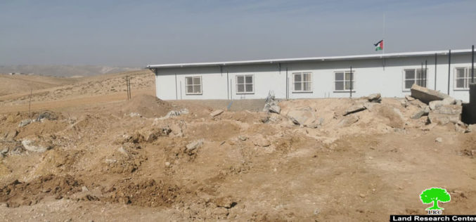 The Occupation Demolishes a Mosque and a Cistern in Umm Qassa south Hebron