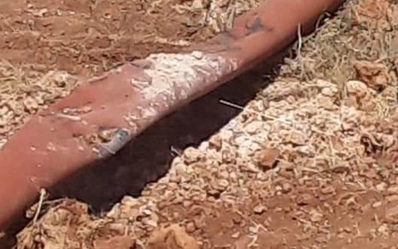 Israeli Forces Sabotage Water Pipelines in Bardala / Tubas Governorate