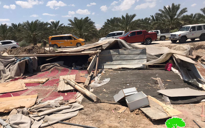 Demolishing Residential and Agricultural facilities in Deir Abu Hajleh area – Jericho governorate