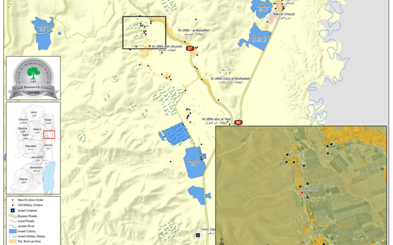 Eviction Notice for Palm Grove in Aj-Jiftlik village / North Jericho