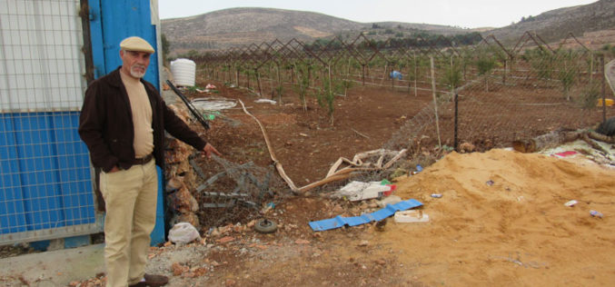 أعمال تخريب وسرقة أدوات زراعية  على يد المستعمرين في سهل بلدة ترمسعيا / محافظة رام الله
