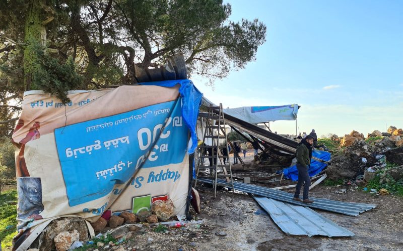 Six Market Stalls Demolished in ‘Anin Village / Jenin Governorate