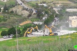 Two houses demolished in ‘Ein Shibli / Nablus Governorate