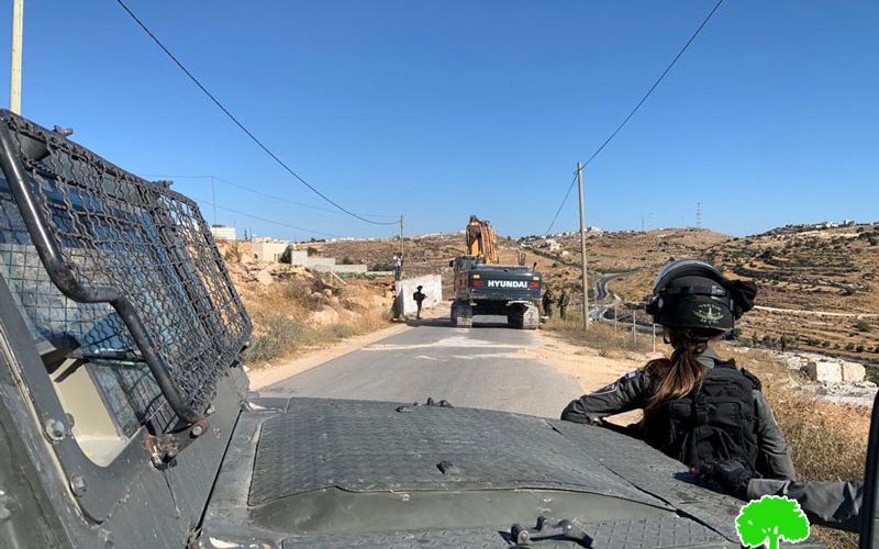 The Israeli Occupation Demolishes Agricultural Facilities in Bani Na’im/ Hebron Governorate