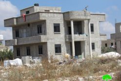 Israeli Notices Target many Structures in Bruqin town/ Salfit Governorate