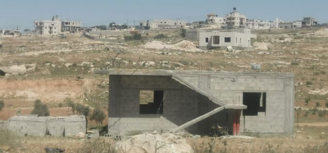 Halt of Work notice for a house in Susiya village /south Hebron governorate