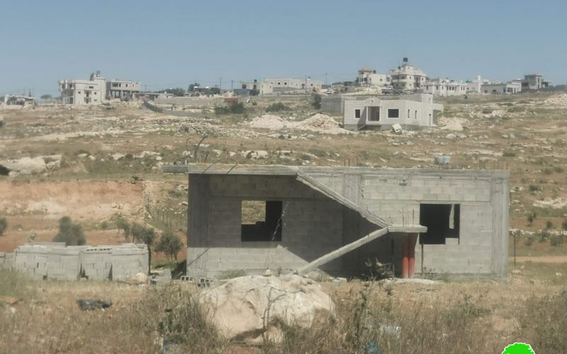 Halt of Work notice for a house in Susiya village /south Hebron governorate