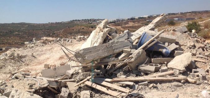 Demolishing an Under Construction House in Bruqin  / West Salfit