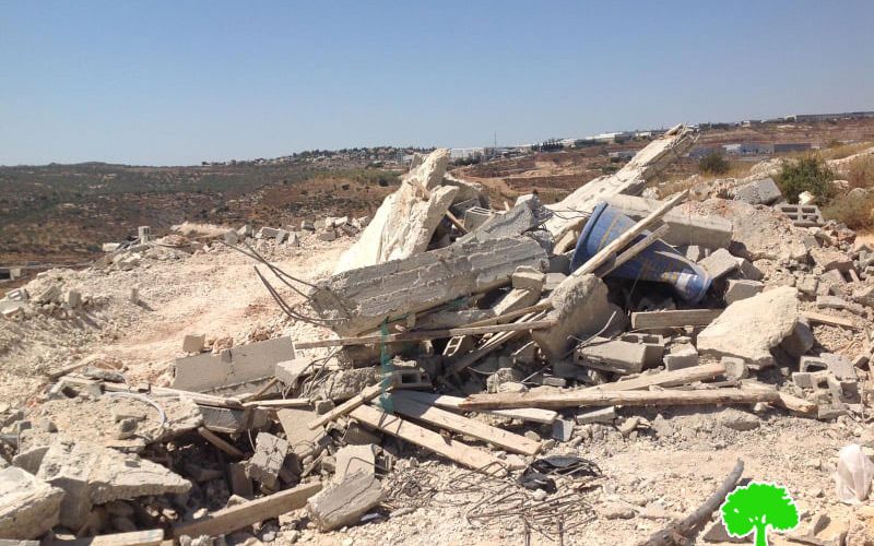 Demolishing an Under Construction House in Bruqin  / West Salfit