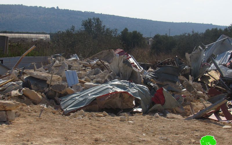 The Civil Administration Demolishes a Store in Ya’bad town / Jenin Governorate