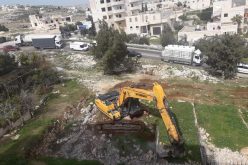 Under-Construction House Leveled in Tuqu’ town / Bethlehem governorate
