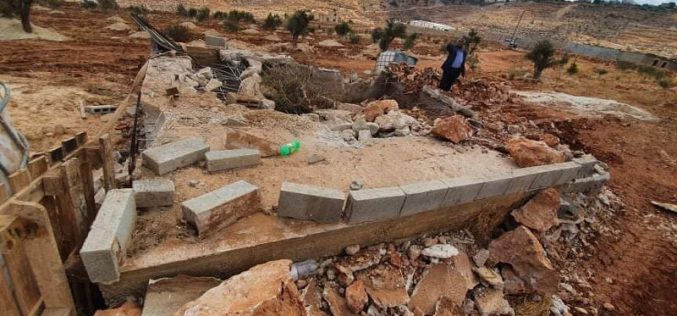 Demolition of Two Houses and a Reservoir in Duma village / Nablus Governorate