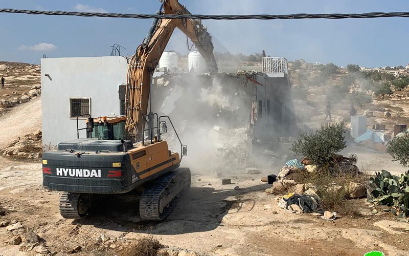 الاحتلال يهدم منزل في الجوايا شرق يطا بمحافظة الخليل