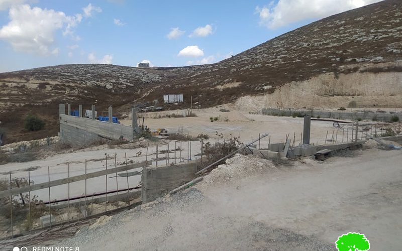 The Israeli Occupation Serves Halt of Work notices for many Structures in Jenin