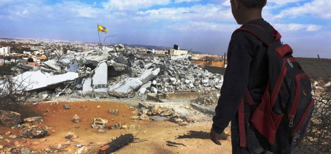 الإحتلال يهدم منزل في قرية ماعين جنوب يطا بمحافظة الخليل