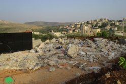 الاحتلال يهدم مسكن عائلة يونس في قرية عزون عتمة / محافظة قلقيلية