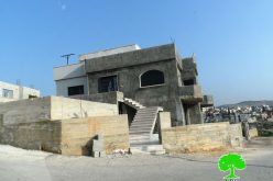Halt of Work Notices for two houses in Khibet Maso’ud / Jenin governorate