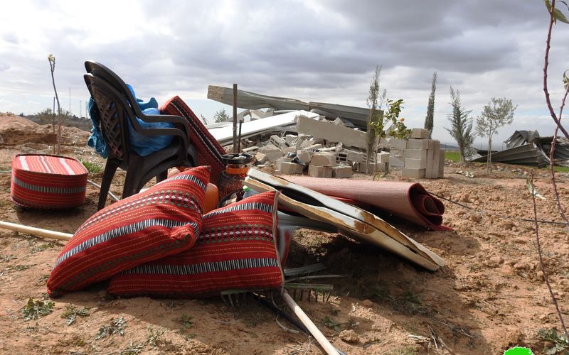 The Occupation Demolished an Agricultural room and a Fence in Wad Fatas / North Ar-Ramadeen