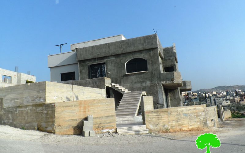 Halt of Work Notices for two houses in Khibet Maso’ud / Jenin governorate