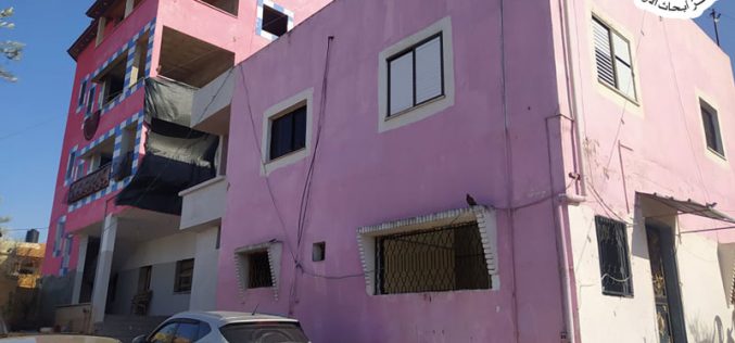 إخطار بهدم منزل عائلة الأسير ” غيت جردات” من قرية سيلة الحارثية / محافظة جنين