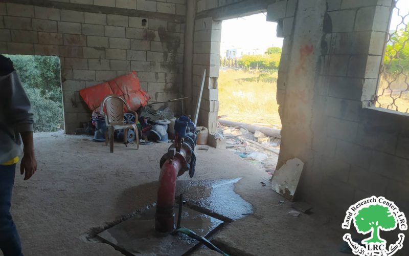 Destruction of parts of an artesian well in Ras Atiya village / Qalqilya governorate