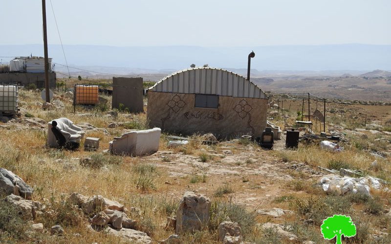 Stop- work  notices in homes and agricultural structures  in the Bayrouq area, east of Yatta town, Hebron Governorate