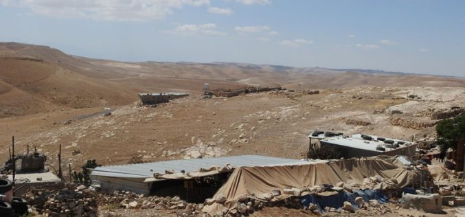 The occupation threatens to demolish all housing and facilities in the village of Al-Tabban in Masafer Yatta, south of Hebron