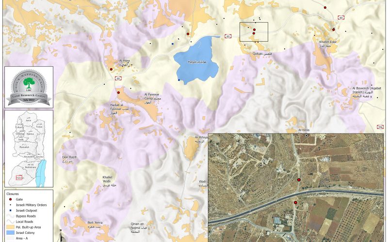 The Israeli Occupation Sat Up 4 metal gates on Qilqis entrance / South Hebron