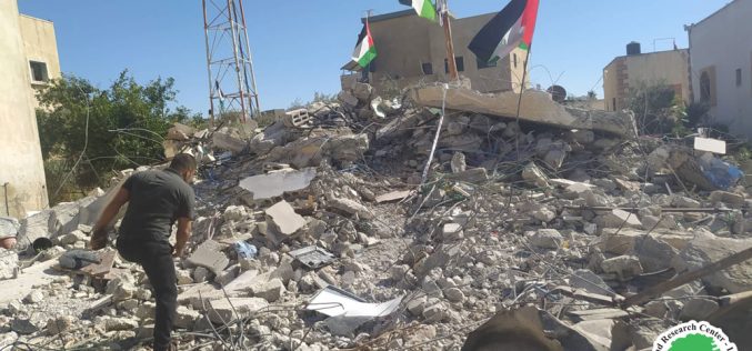Since the beginning of the Jerusalem Intifada, 106 homes have been demolished under the pretext of security. The occupation demolishes two houses in the town of Qarawat Bani Hassan