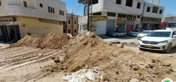 إغلاق عدة طرق في بلدة حوارة / محافظة نابلس