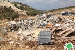 Demolishing a Residence in Khirbet Al-Faraseen / Jenin Governorate