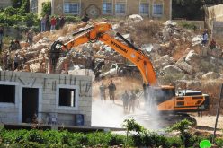The Occupation Demolished a House Belongs to ‘Aideh Family / South Hebron city