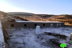 Halt of Work Notice for a House and Abu Jhaisha Cemetery in Idhna town / West Hebron