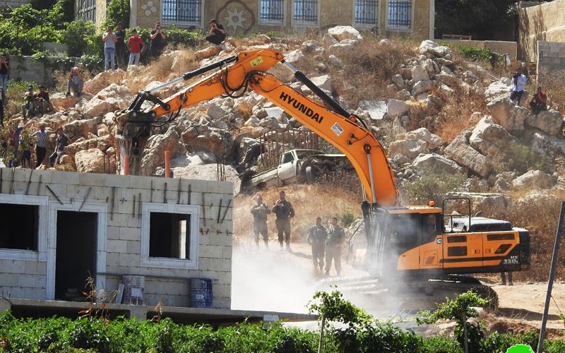 The Occupation Demolished a House Belongs to ‘Aideh Family / South Hebron city