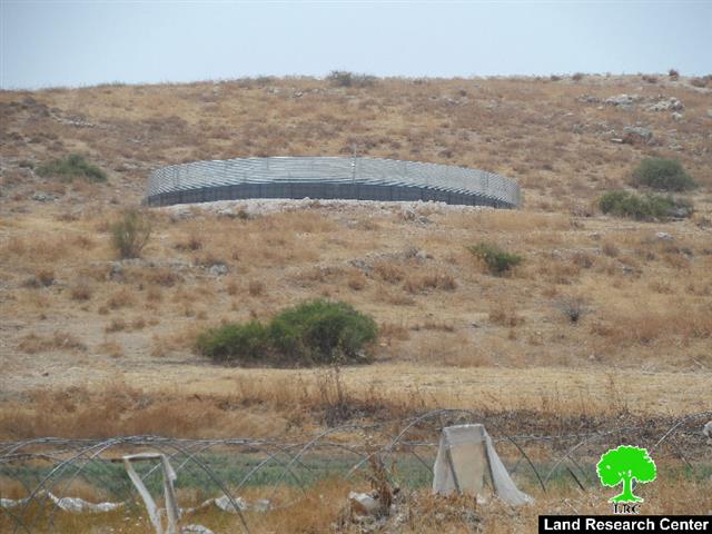 Stop-work order on a water pool in the Tubas village of Kardala