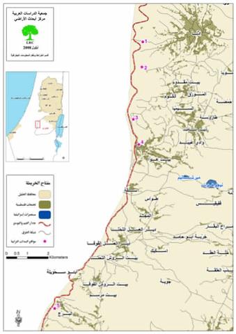 The Israeli Occupation Cuts Off Agricultural Roads in Hebron Governorate