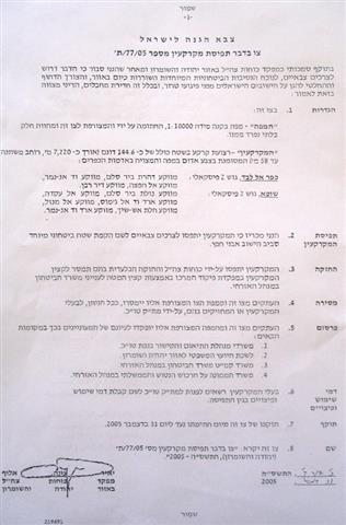 The confiscation of Kafr Alabad and Shufa lands for the enlargement of Avnei Hefetz Settlement