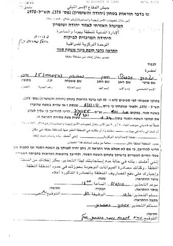 أوامر اخلاء اسرائيلية بحق أهالي خربة الراس الاحمر في الاغوار الشمالية