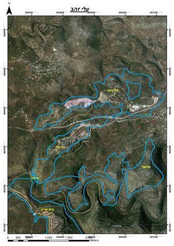 الاحتلال الإسرائيلي يخطر  بمصادرة  عشرات الدونمات الزراعية في بلدة كفر الديك – محافظة سلفيت