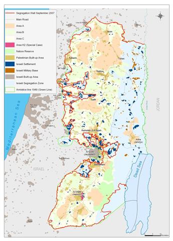 The Israeli Colonization activities in the Occupied Palestinian Territory during the first Quarter of 2008