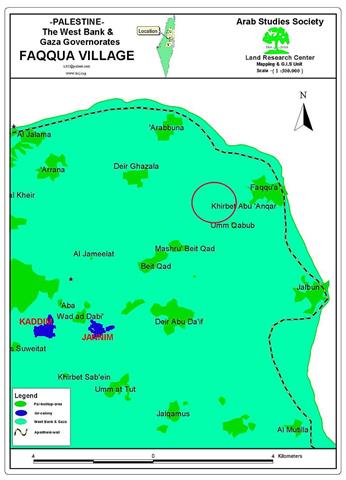 Impact of the Segregation Wall on the Palestinian communities The village of Faqqua strangled by the Wall