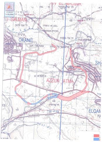 Israeli Occupation Forces Extends the Seizure of 381 Dunums of the Lands of the Villages of  Siniria and Al Zawiya in Qalqilia Governorate