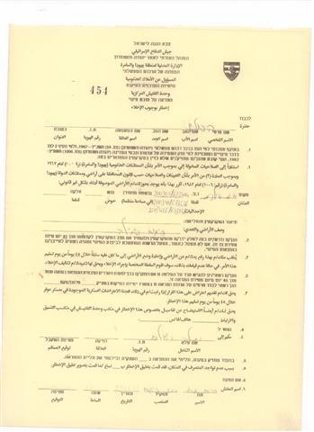 Eviction Orders of 160 Dunums of Ras Tira and Al Daba’a Villages