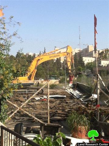 Israeli Dozers Level Palestinian Property in Ash Sheikh Jarrah