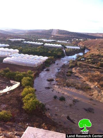 Huge losses in the agriculture sector due to clogged water drainages aligning with the segregation wall